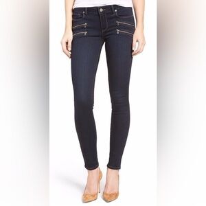 Paige Edgemont Skinny Jeans with Zipper Details